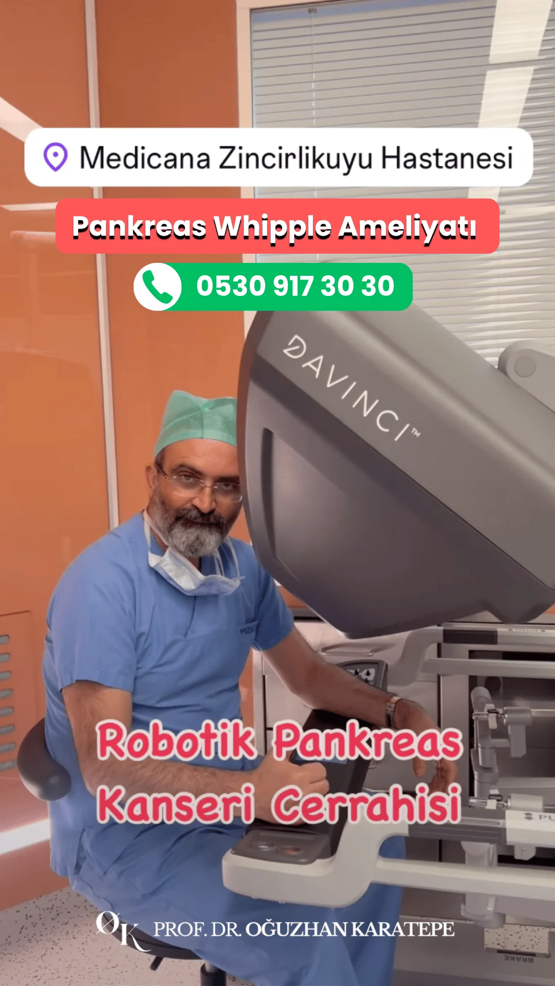 Prof. Dr. Oğuzhan Karatepe ile robotik pankreas kanseri ameliyatı