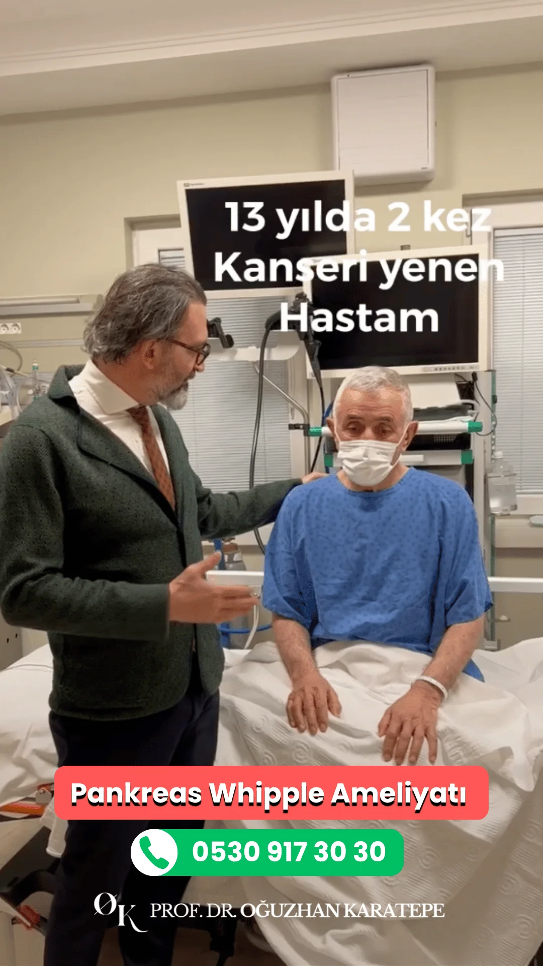 Pankreas kanserini iki kez yenen hasta